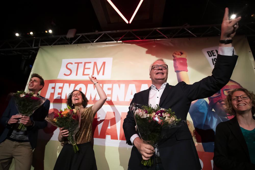PVDA-voorzitter Peter Mertens ziet zijn partij als de tweede winnaar van de verkiezingen.