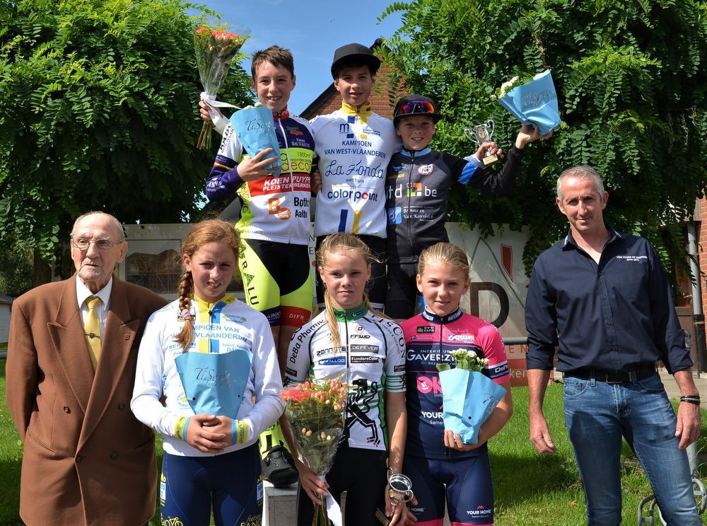 Miniemen en aspiranten koersen in Tielt