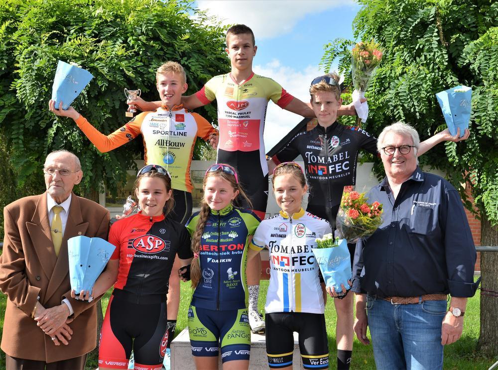 Miniemen en aspiranten koersen in Tielt