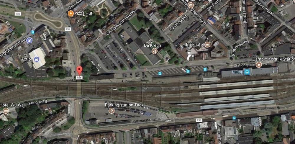Fietsbrug Zandstraat verdwijnt voor werken aan Kortrijkse fiets- en bustunnel