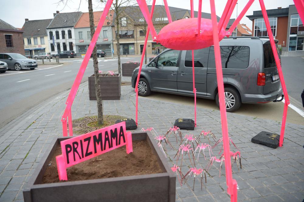 Het winnende kunstwerk: de Prizmama.