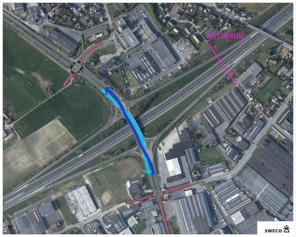 Oplossing in de maak voor verkeersknelpunt op- en afrit E17 in Waregem