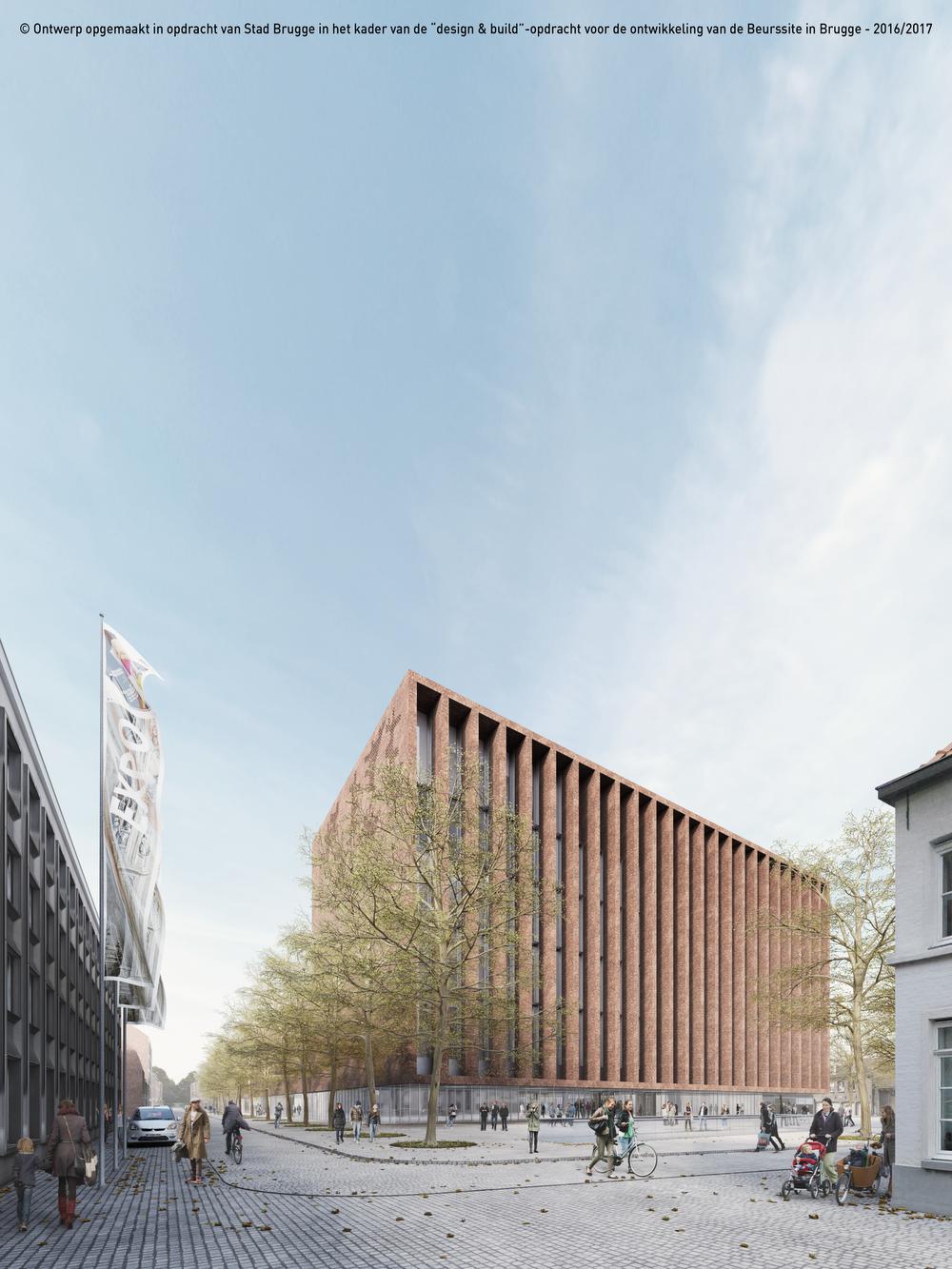 Nieuwe beurshal in Brugge wordt dit ontwerp van Portugese architect