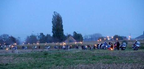 Lichtfront in beeld: motards in Langemark