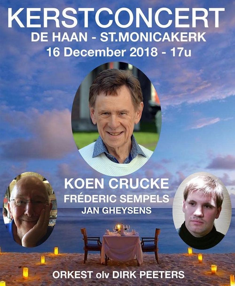 Kerst met Koen Crucke en Fréderic Sempels in Sint-Monicakerk in De Haan
