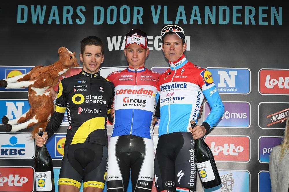 Mathieu van der Poel wint Dwars door Vlaanderen