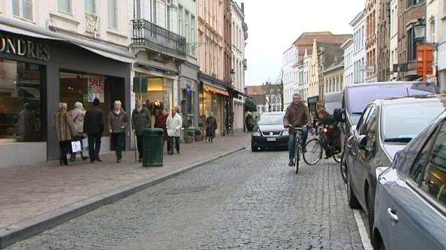 Brugge reorganiseert bevoorrading van winkels in binnenstad