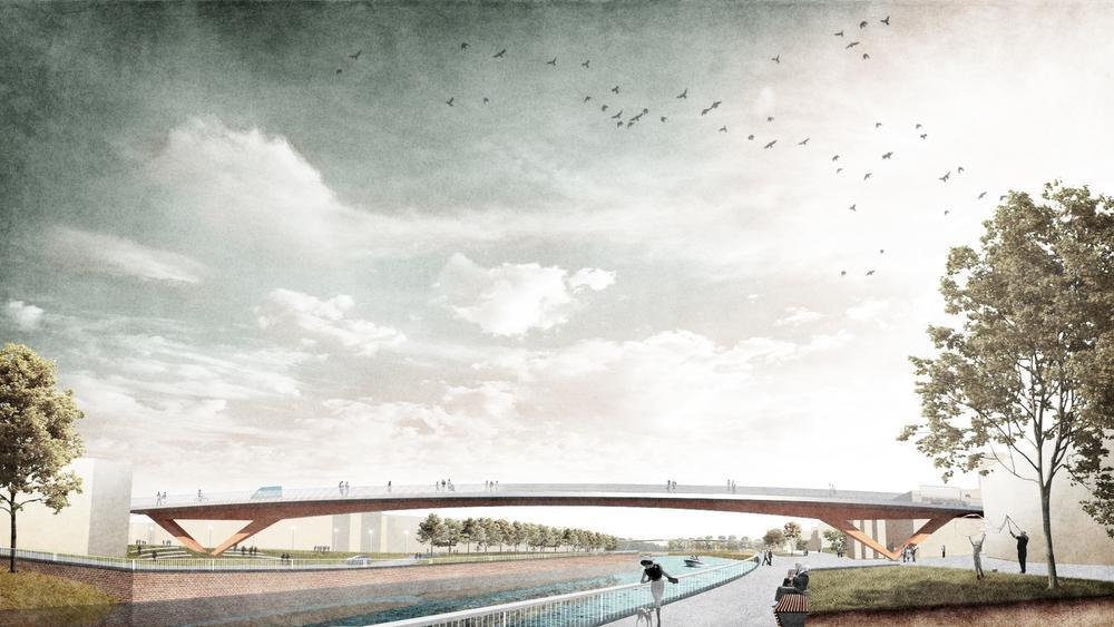 Het voorontwerp van de nieuwe brug in de Rijselstraat is klaar.