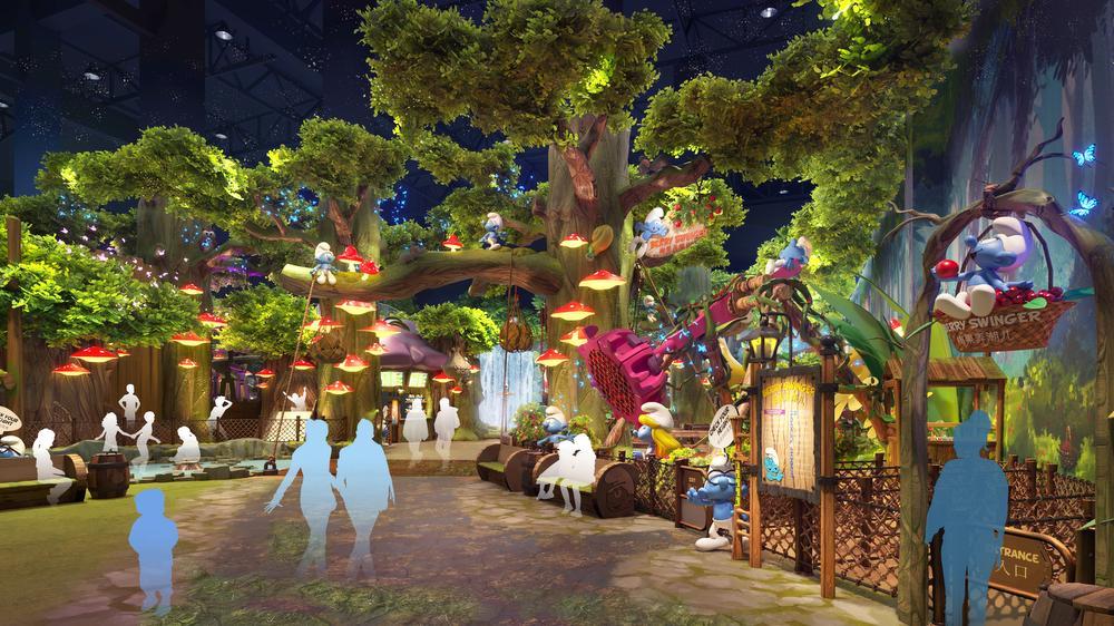 KCC Entertainment Design uit Wielsbeke bouwt allereerste Smurfenpark in China