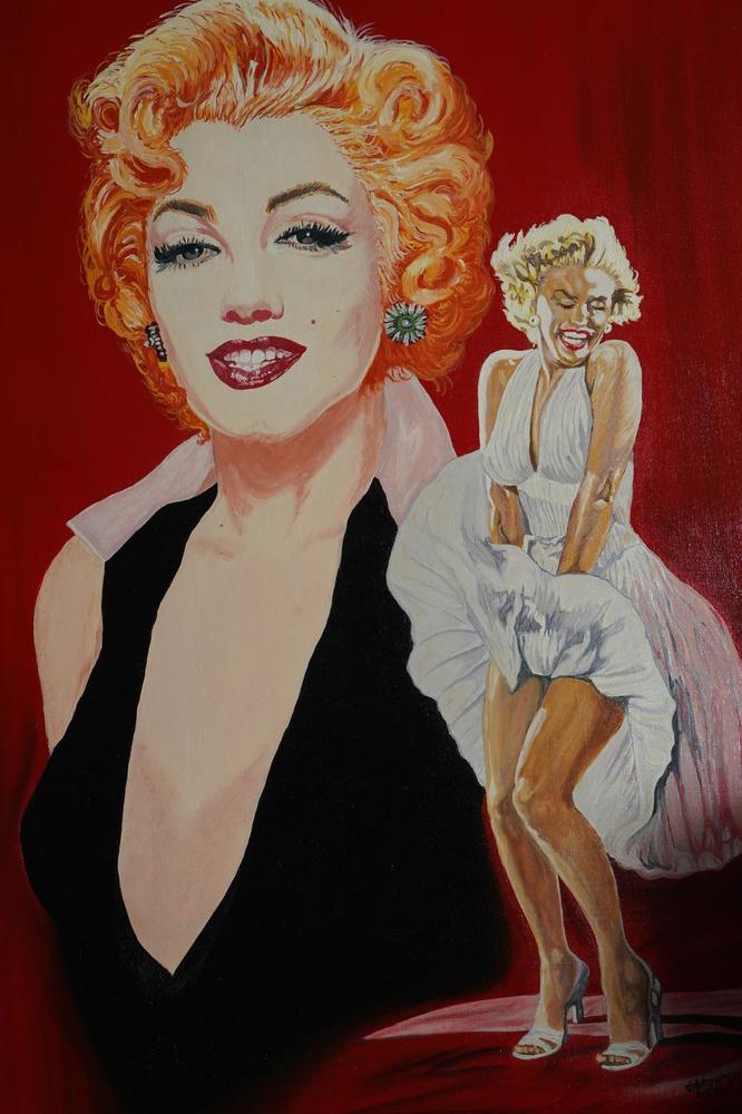 Zo penseelt Eddy Marilyn Monroe.