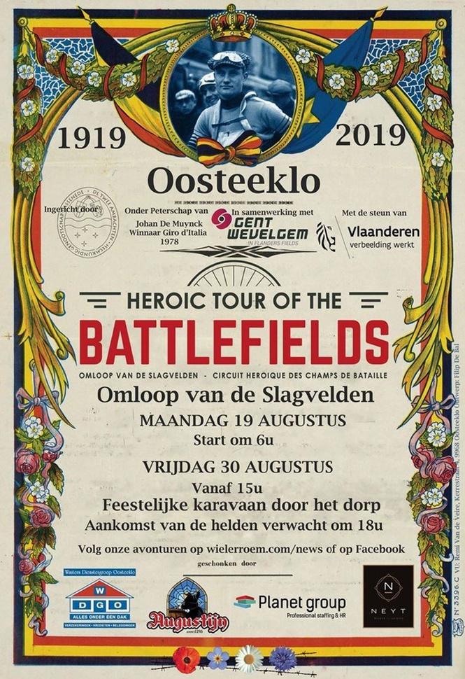 De affiche van de Omloop van de Slagvelden.