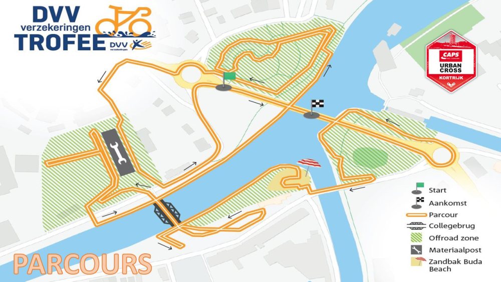 Golazo Sports, Stad Kortrijk en G&V Energy Group organiseren de CAPS Urban Cross Kortrijk