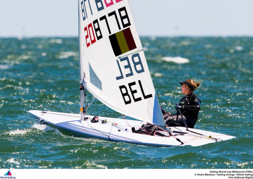 Emma Plasschaert derde op de Worldcup Sailing in Melbourne