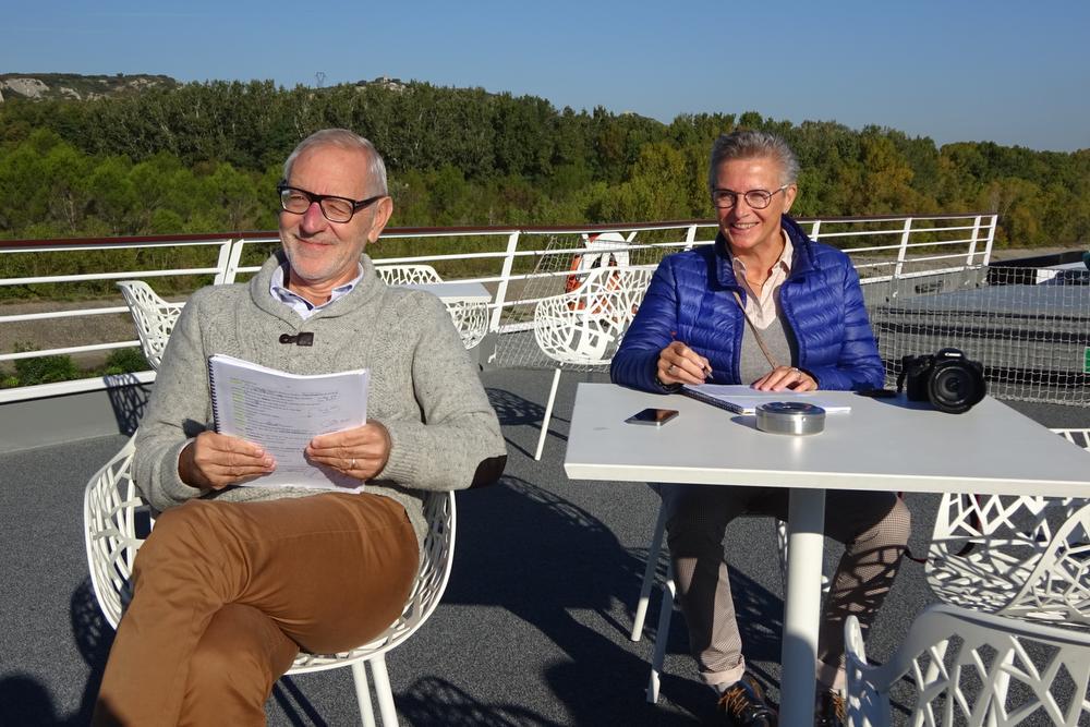 IN BEELD Lezers KW genieten van de herfstzon tijdens een cruise op de Rhône