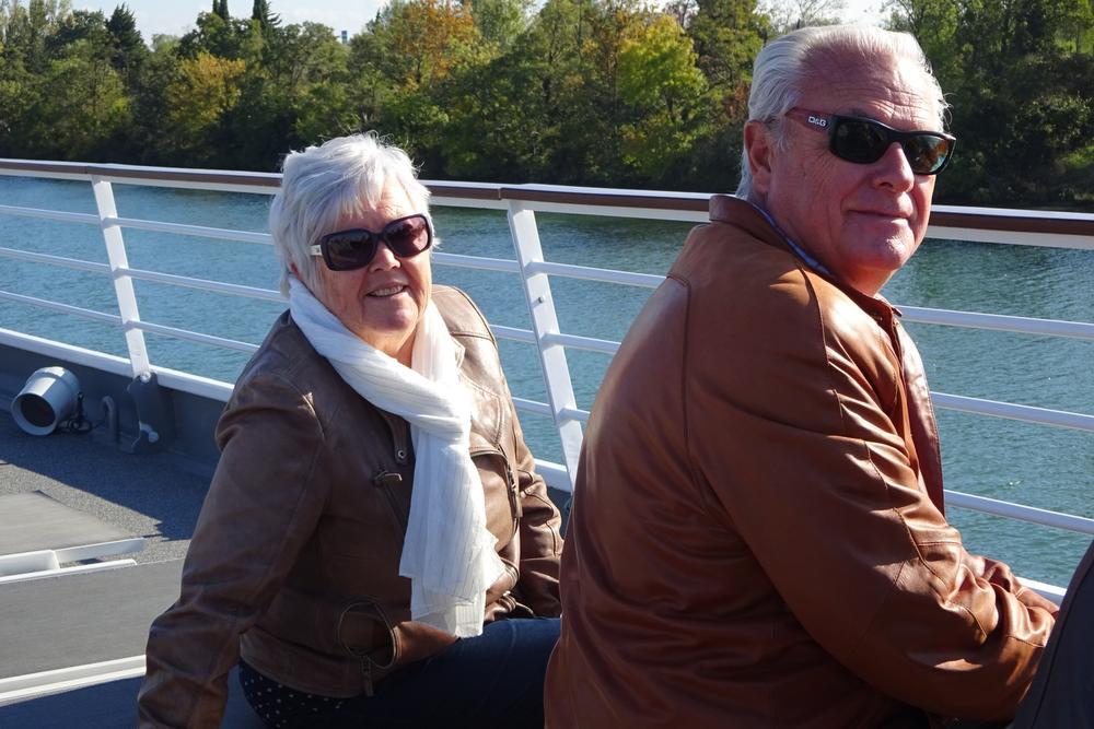 IN BEELD Lezers KW genieten van de herfstzon tijdens een cruise op de Rhône