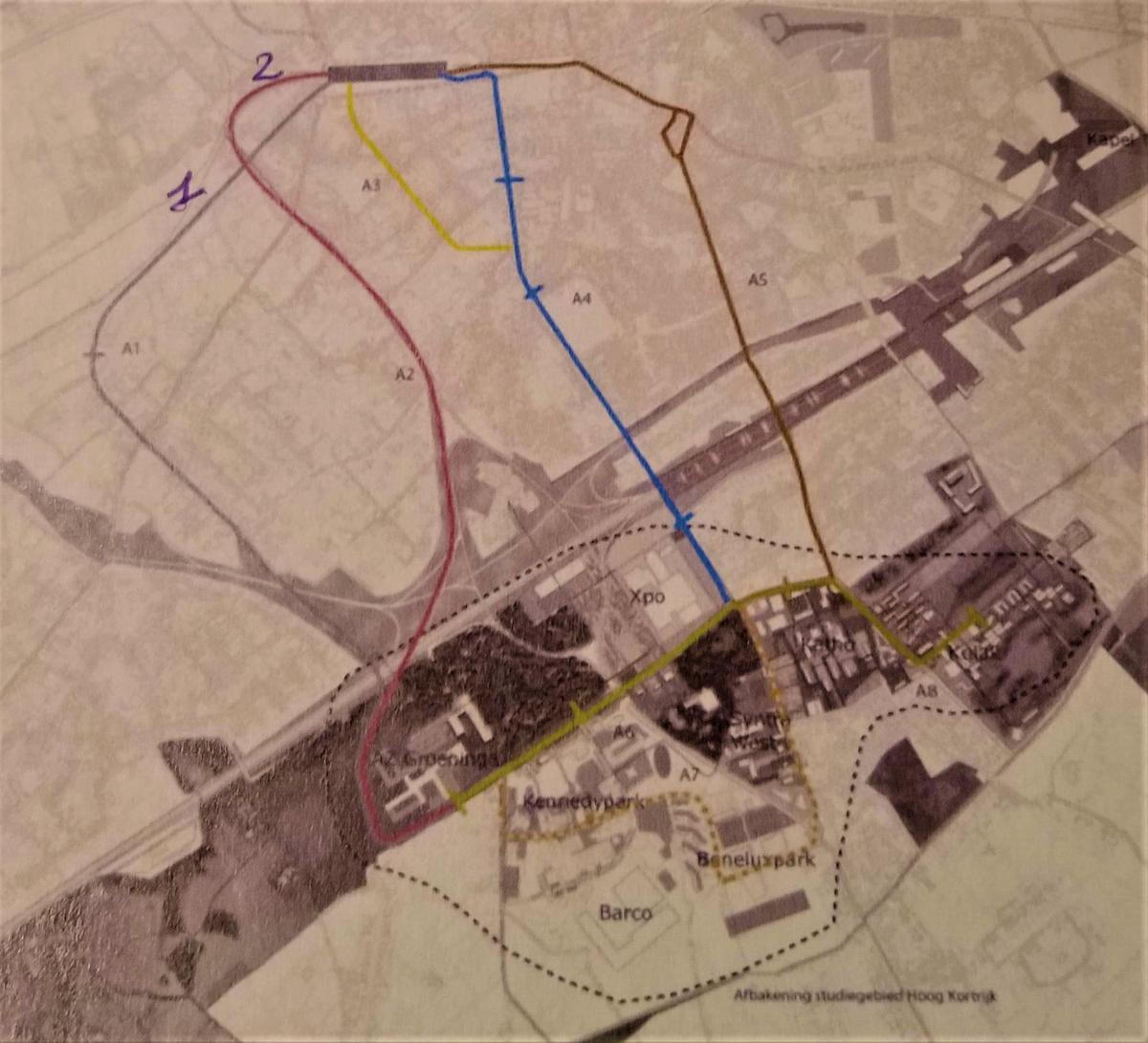 De Doorniksewijk bleef dus over als enige logische optie. Het is de kortste, snelste en goedkoopste route.