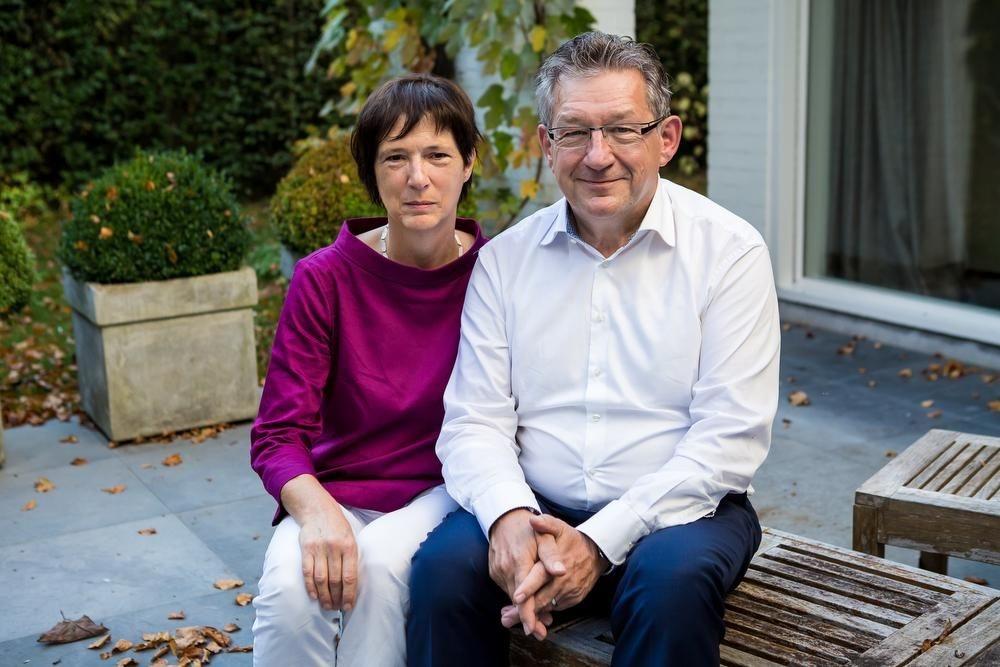 Ann Staelens met haar bekende echtgenoot, burgemeester Dirk De fauw.