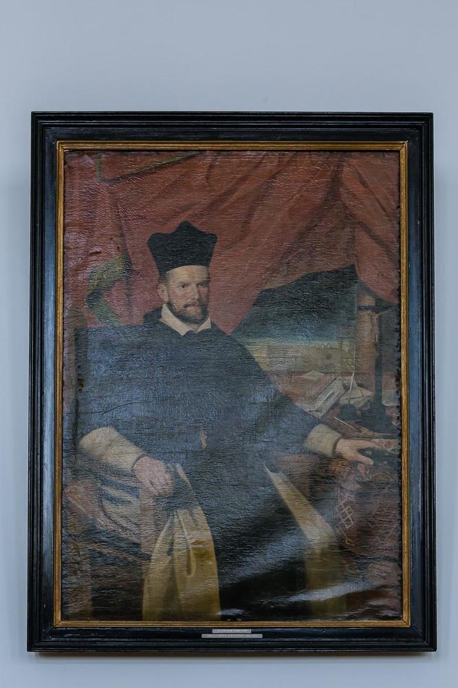 Abt Campmans, de stichter van de abdij.
