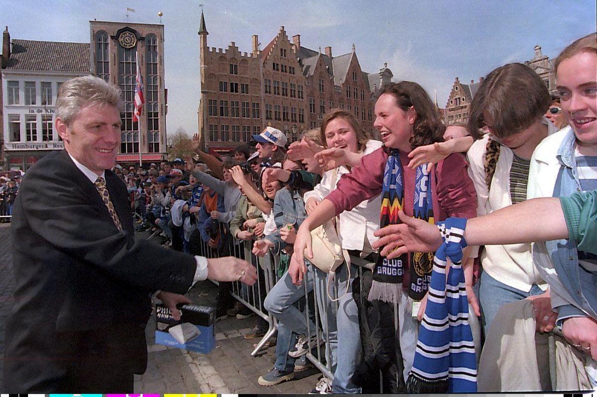 Club Brugge pakte in 1996, onder leiding van Hugo Broos, de dubbel.