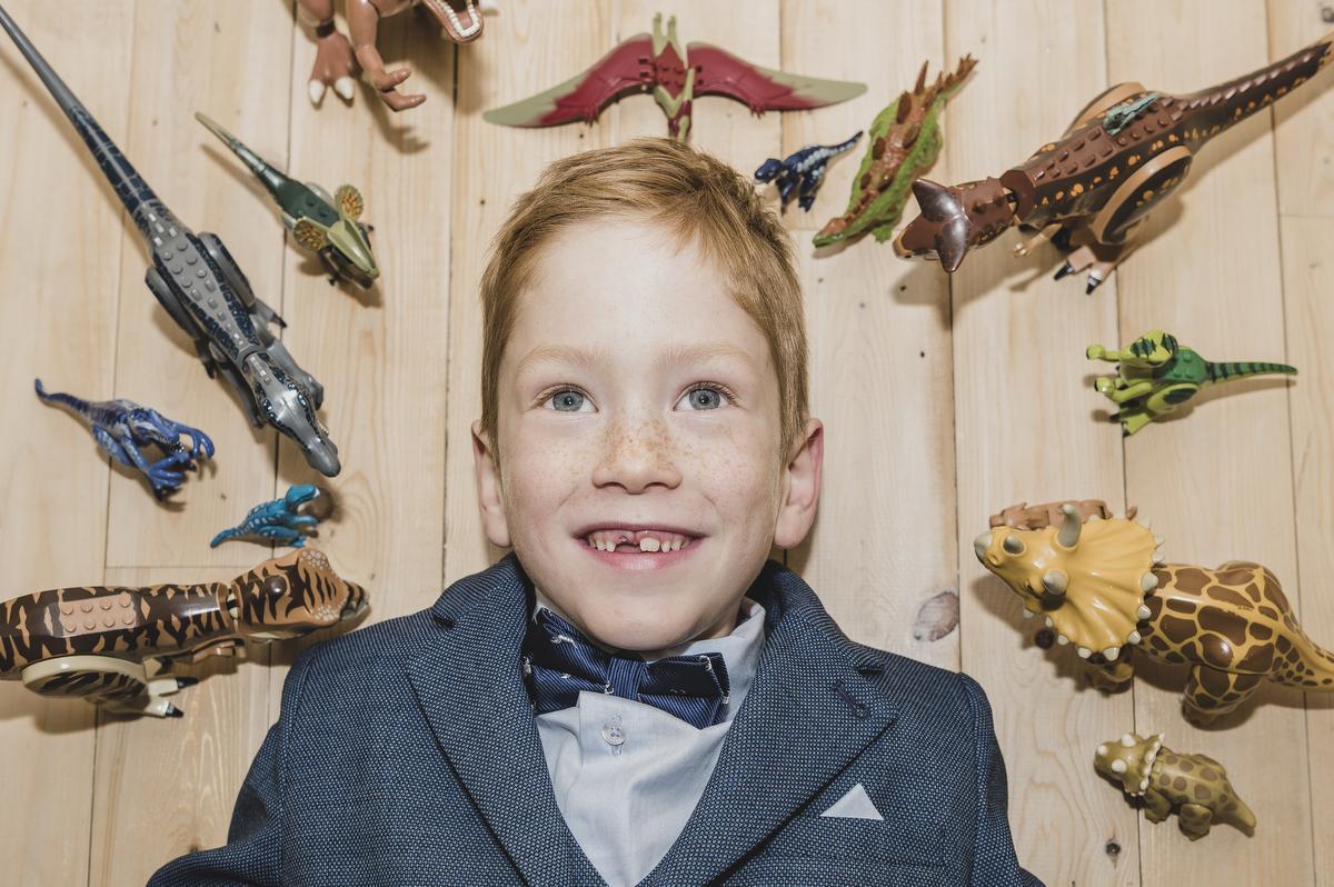 Victor hoopt dat het springkasteel er toch nog komt.