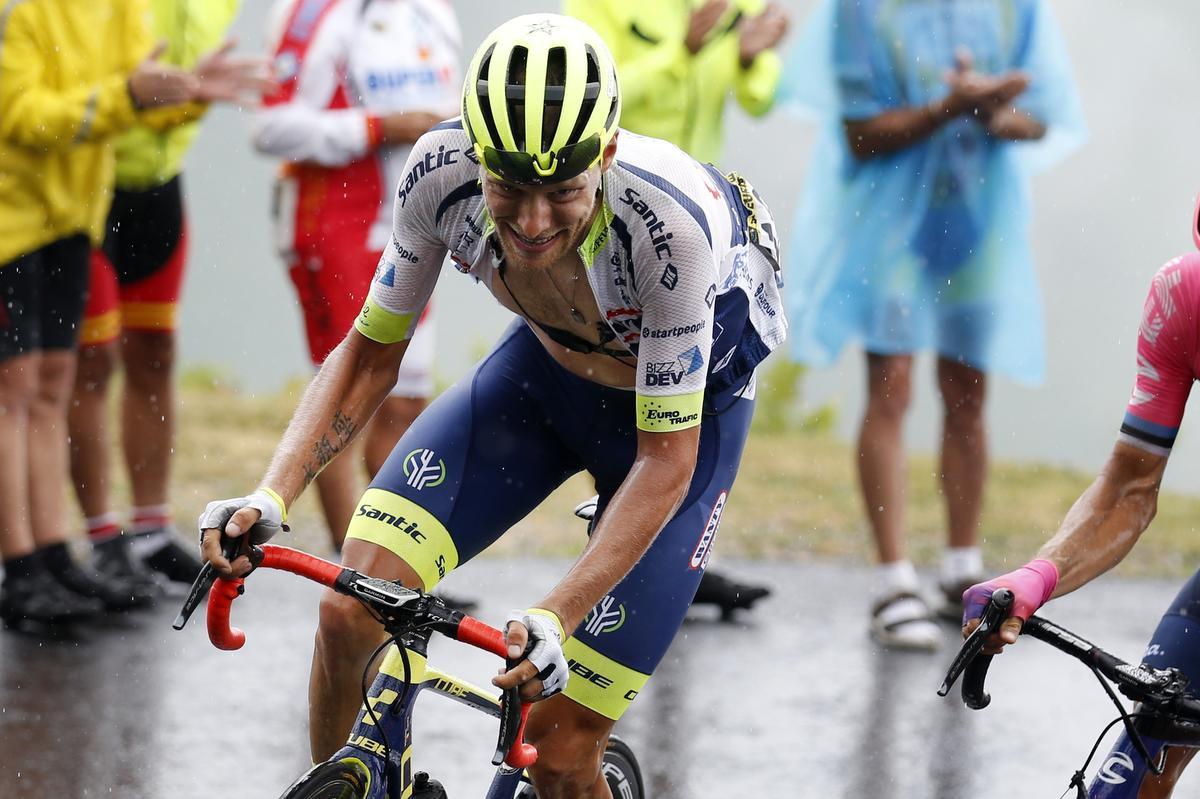 Zwevegemnaar Xandro Meurisse werd vorig jaar 21ste in de Tour. Hij is één van de weinige West-Vlaamse profrenners die goed bergop rijdt. (foto Getty Images)