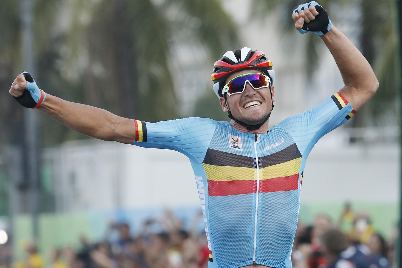 Greg Van Avermaet kroonde zich vier jaar geleden in Rio tot olympisch kampioen op de weg. (foto Belga)