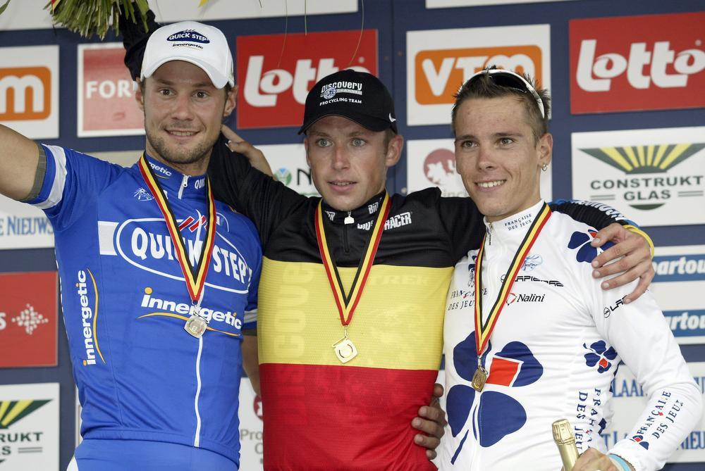 In 2007 kroonde Stijn Devolder zich in Ronse voor het eerst tot Belgisch kampioen op de weg. Hij haalde het voor Tom Boonen en Philippe Gilbert.