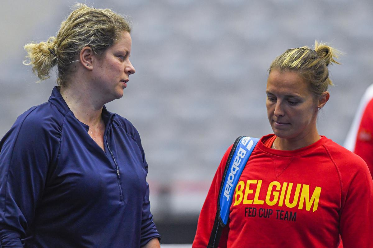 Fed Cup-selectie traint in Kortrijk: 