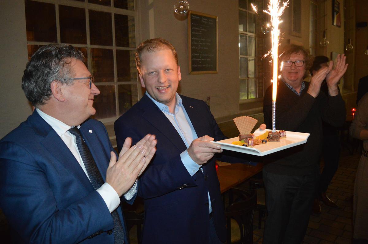 Handelsgebuurtekring Walwein in Brugge viert nieuwe jaar met nieuwe voorzitter 