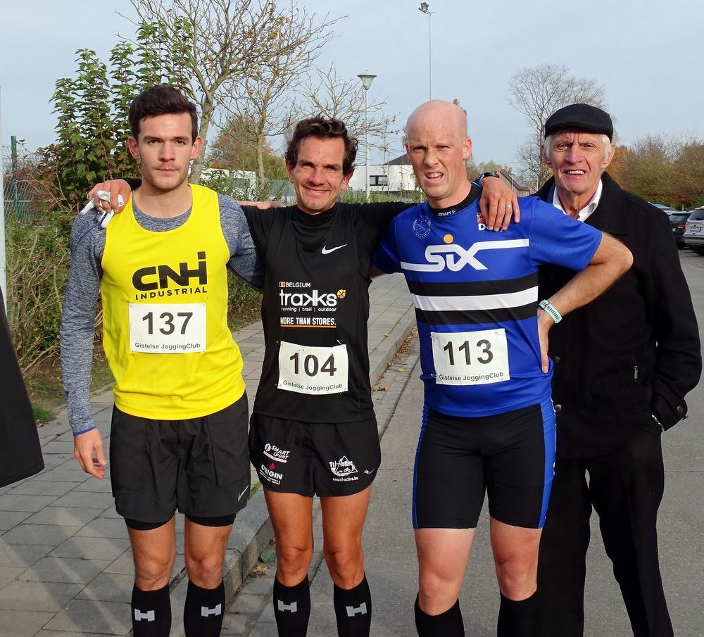 Top 3 bij de heren 4km.