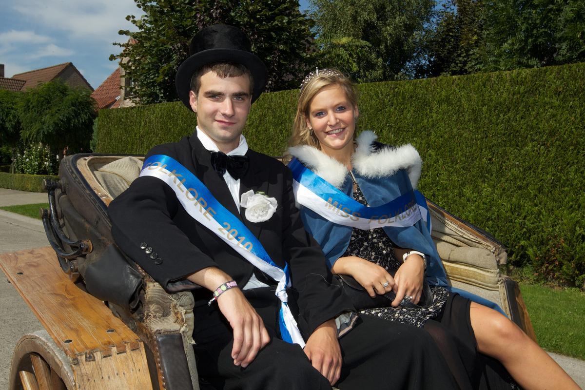 Kristof Puype en Liese Pollet werden tien jaar geleden verkozen tot Prins en Miss Folklore.
