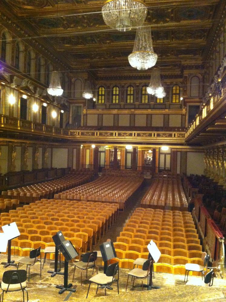Het Musikverein, waar jaarlijks het alombekende Nieuwjaarsconcert plaatsvindt.