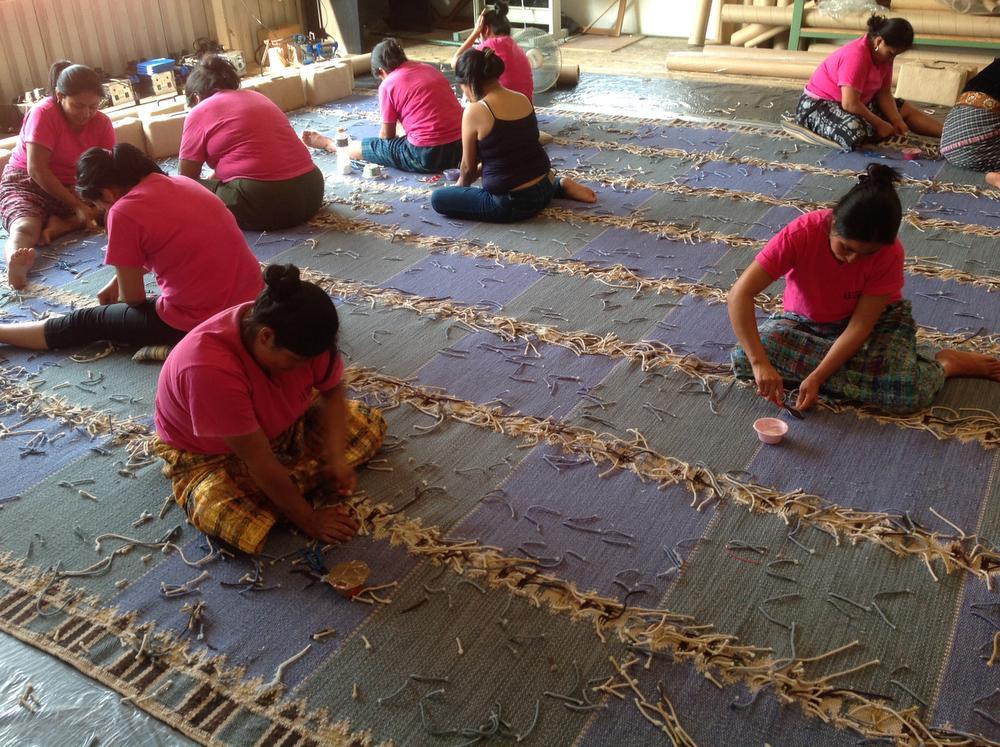 De tapijtenfabrikant in Antigua stelt al meer dan 200 mensen tewerk.