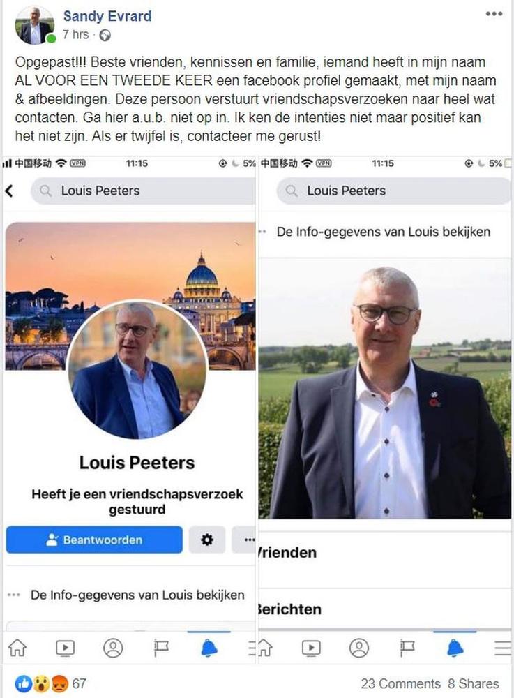 Mesense burgemeester dient klacht in na identiteitsdiefstal op Facebook