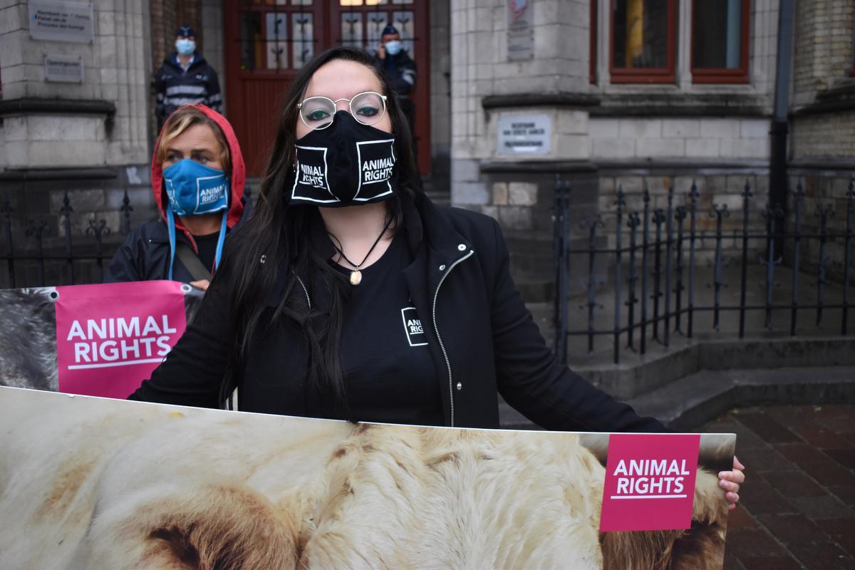 Els Van Campenhout, campagnecoördinator 'Stop The Slaughter' van Animal Rights. (Foto TOGH)