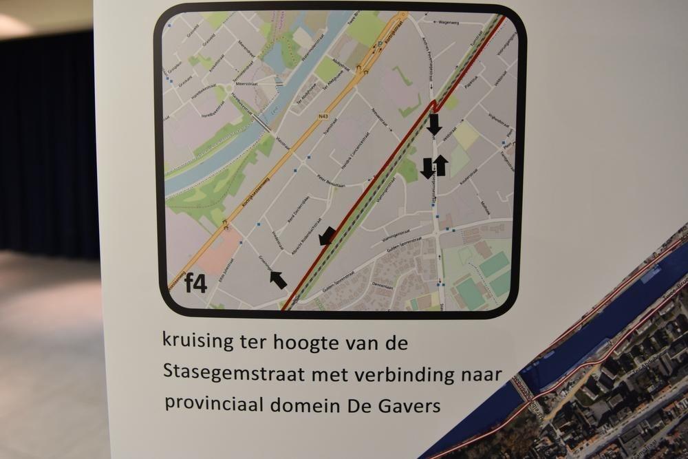 Mogelijk traject 2: zone aan de Pevernagestraat en Stasegemstraat naar provinciaal domein De Gavers.