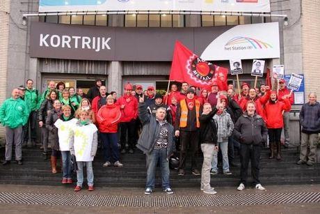 Meer dan 1.000 betogers vertrokken uit Kortrijk