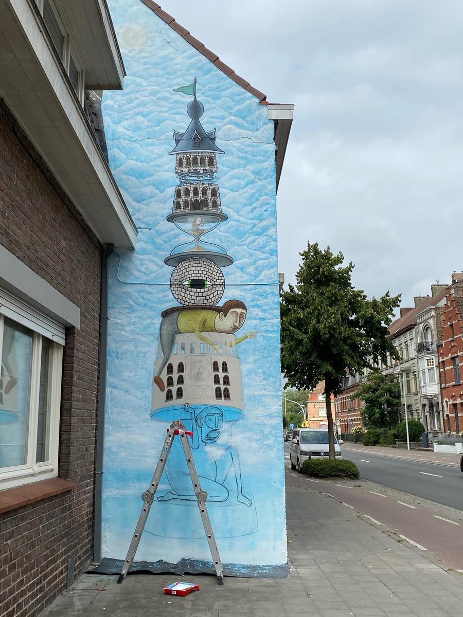 Kunst langs de Generaal Lemanlaan in Brugge