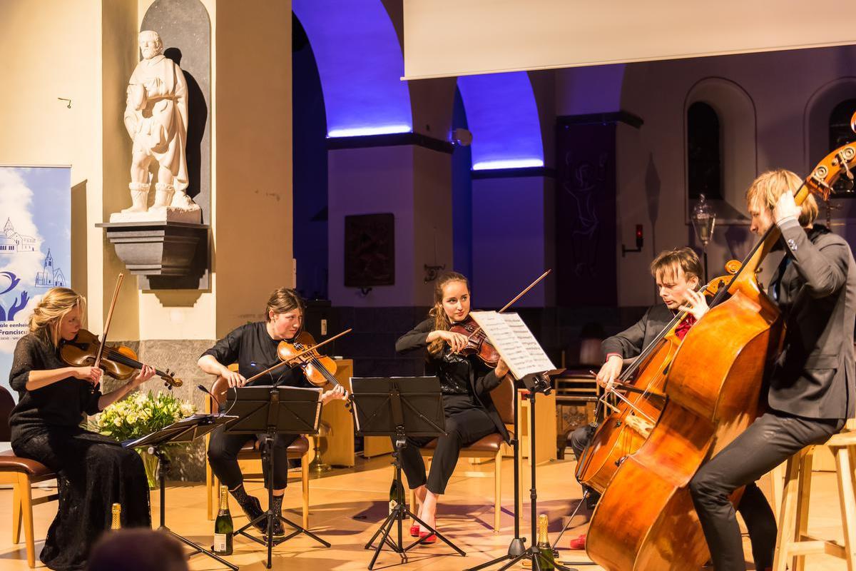 Op 4 maart 2018 ontving het André Demedtshuis de strijkers van het St. George Quintet.