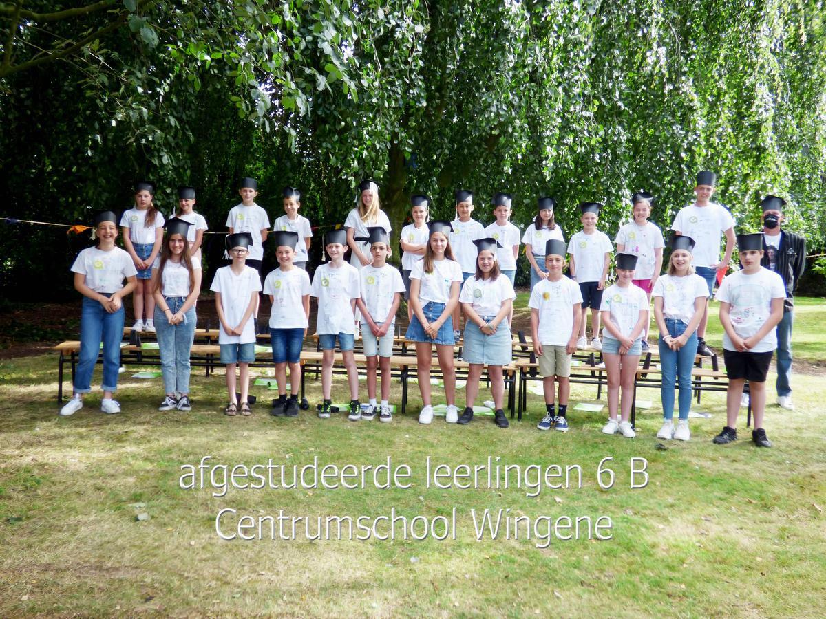 Zesdejaars Centrumschool in Wingene ontvangen hun getuigschrift