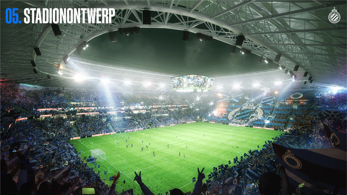 Club Brugge toont revolutionair stadionontwerp aan buurtbewoners