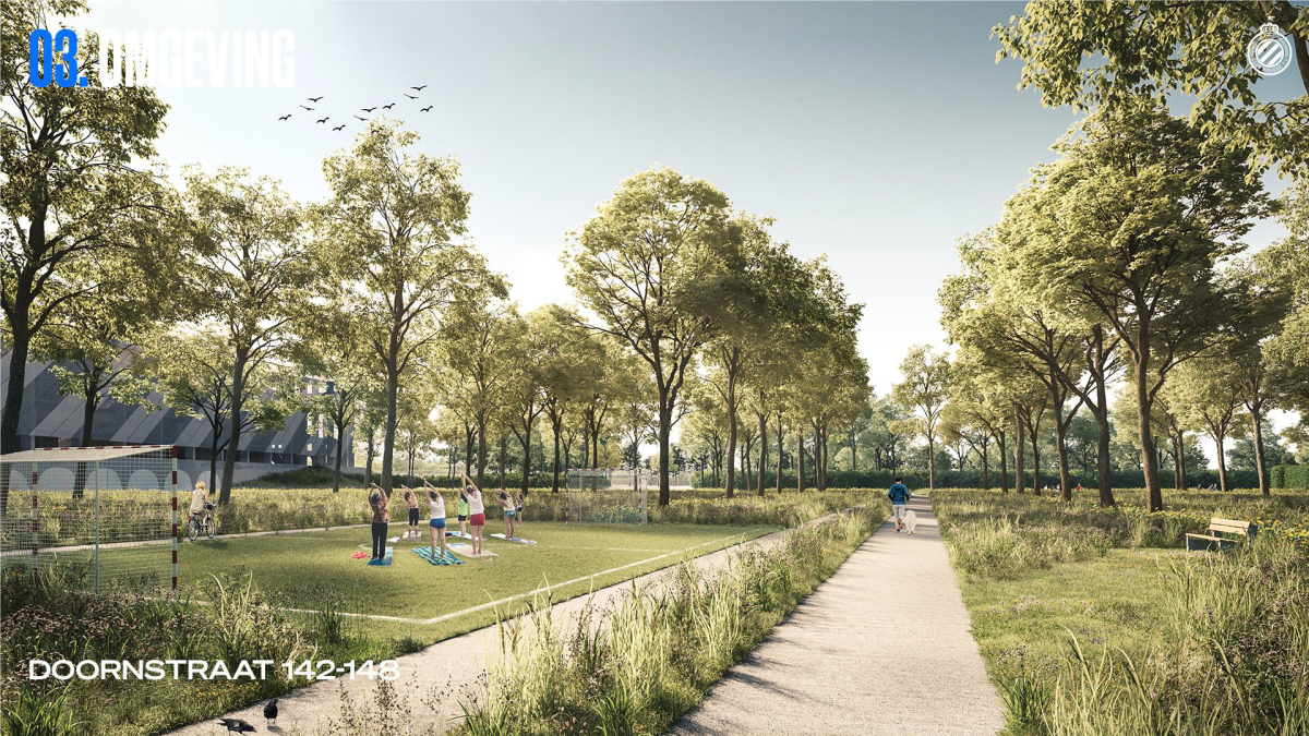 Club Brugge toont revolutionair stadionontwerp aan buurtbewoners
