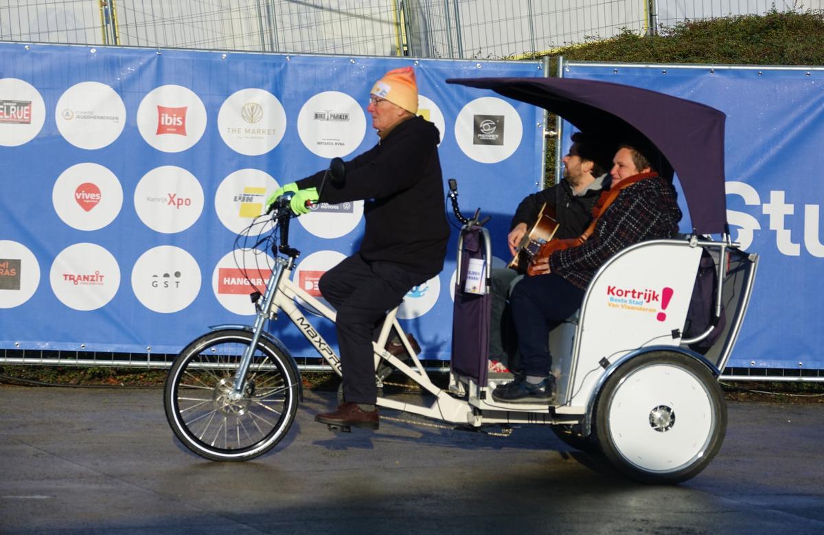 De fietsriksja's werden ook tijdens De Warmste Week ingezet voor minder mobiele mensen.