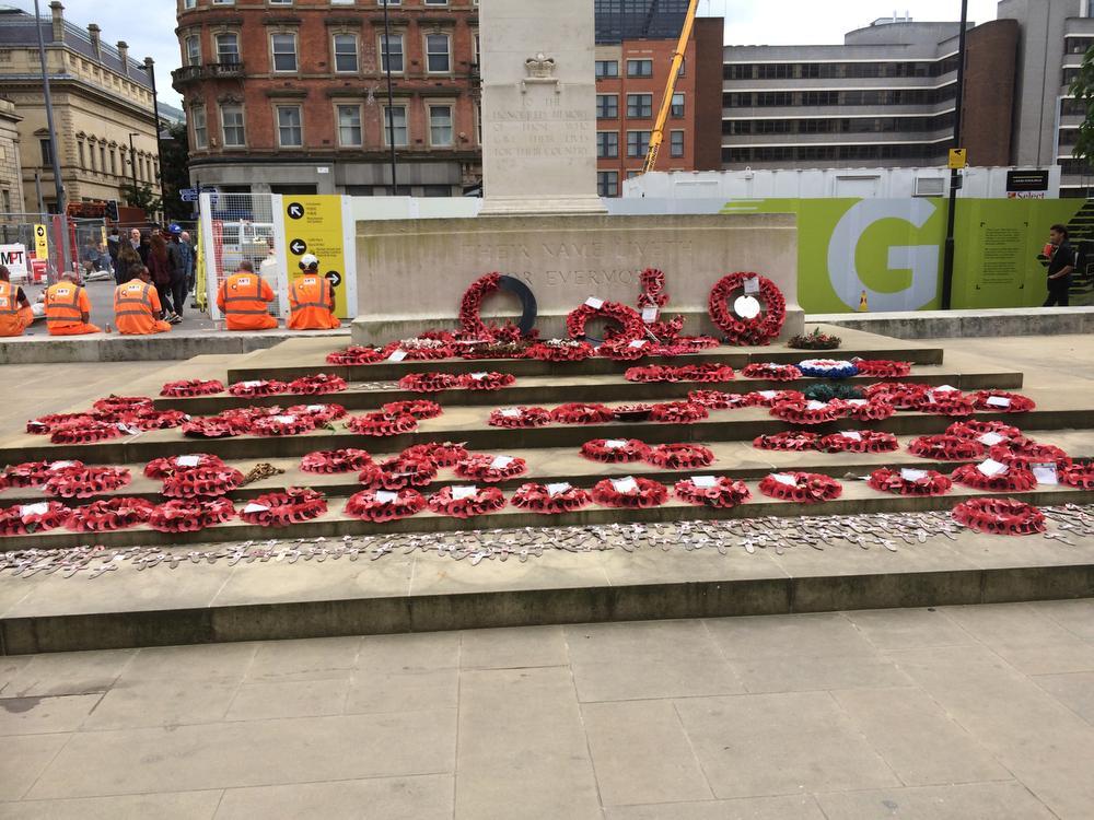 Ook in Manchester uitgebreide herdenking aan de oorlog. (Foto WVS)