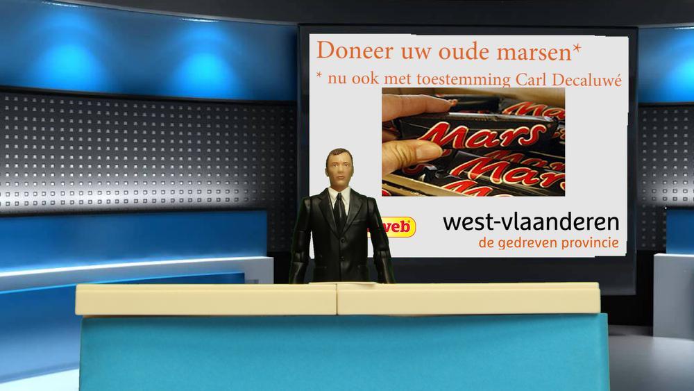 Koen Vromman (ex-Wingene) is het creatieve brein achter TV Ekkergem en 'Klein Nieuws'