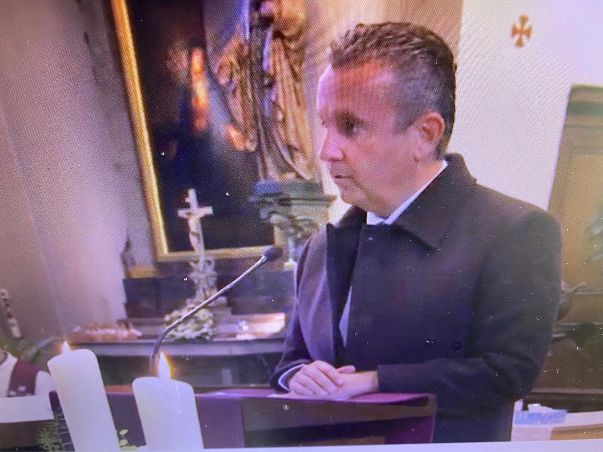 Zoon Vincent sprak op de uitvaartplechtigheid.