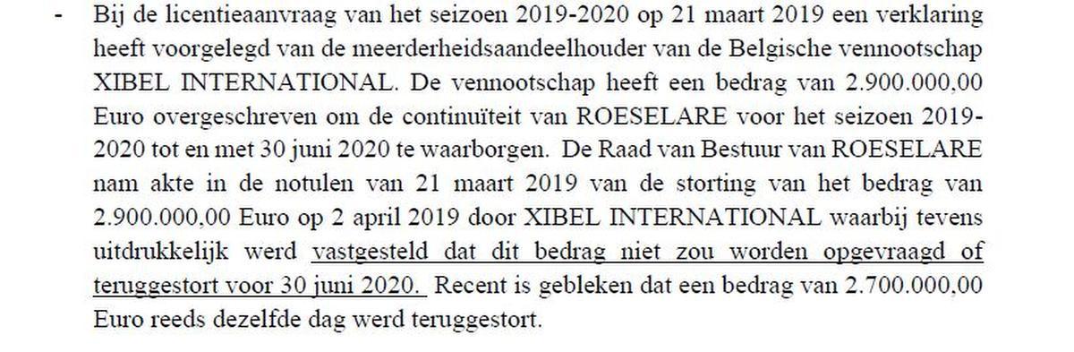 Slecht dossier en financieel geknoei zorgden voor weigering licentie KSV Roeselare
