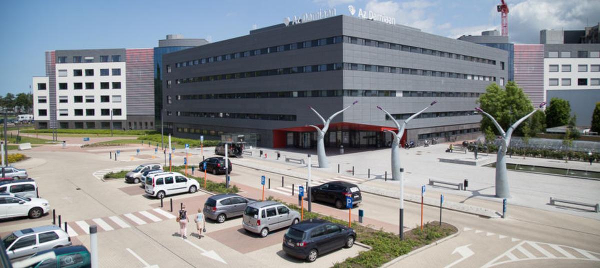 In AZ Damiaan in Oostende liggen ook nog acht patiënten op de afdeling intensieve zorgen. (GF)