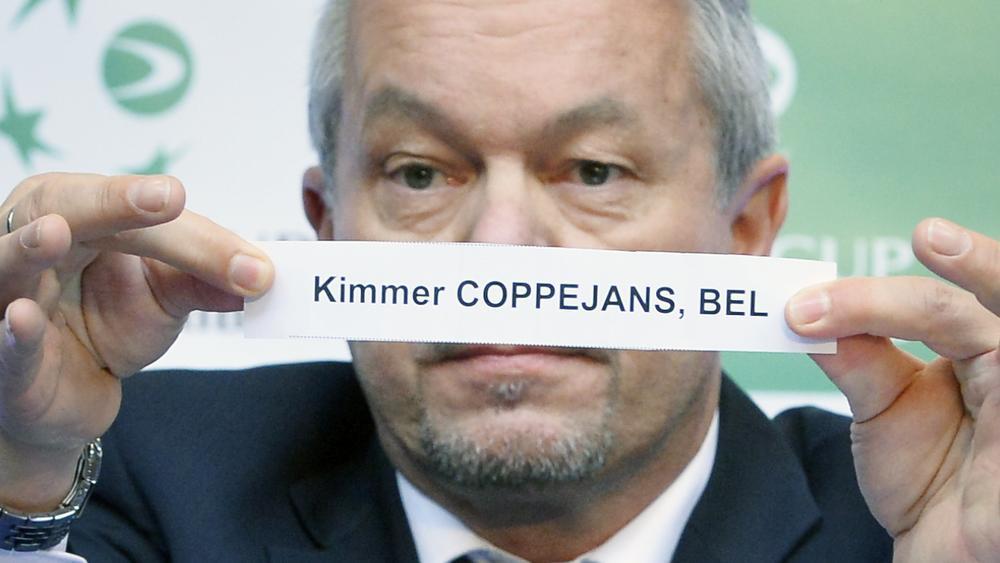 Kimmer Coppejans kwam als eerste Belg uit de trommel. Hij speelt vrijdag om 14 uur tegen Cilic.