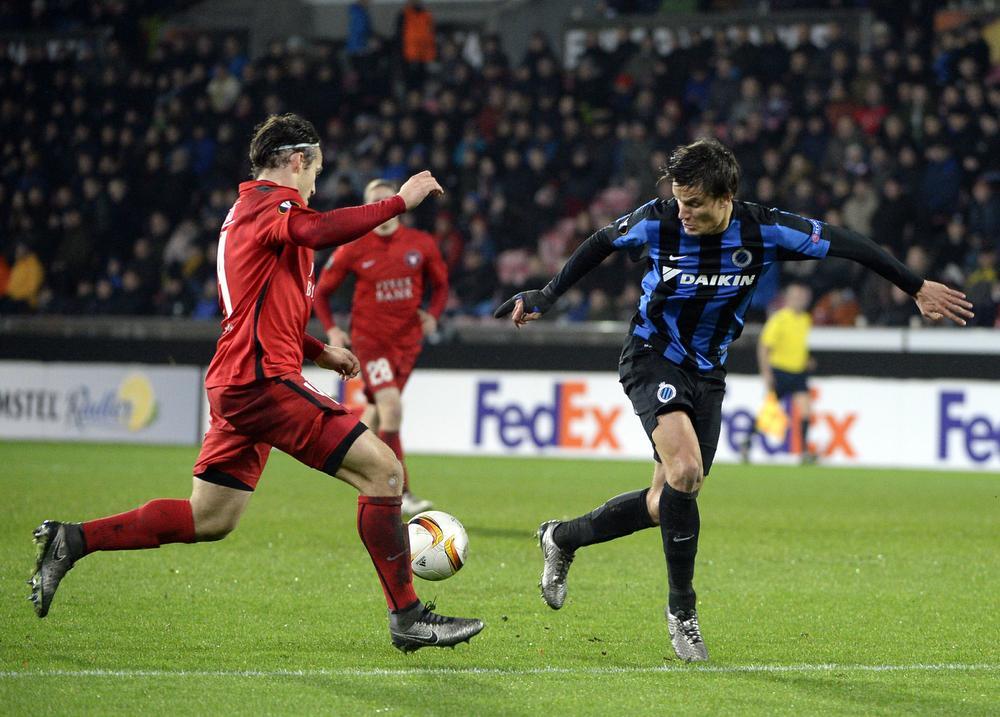 Club Brugge is Europees uitgeschakeld na een gelijkspel bij Midtjylland